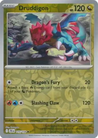 Journey Together Druddigon #115/159 reverse holo